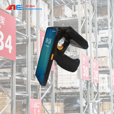 موجودی اسکن ذخیره سازی ترمینال دستی RFID از ارتباطات چندگانه و اسکنر بارکد و کد QR پشتیبانی می کند